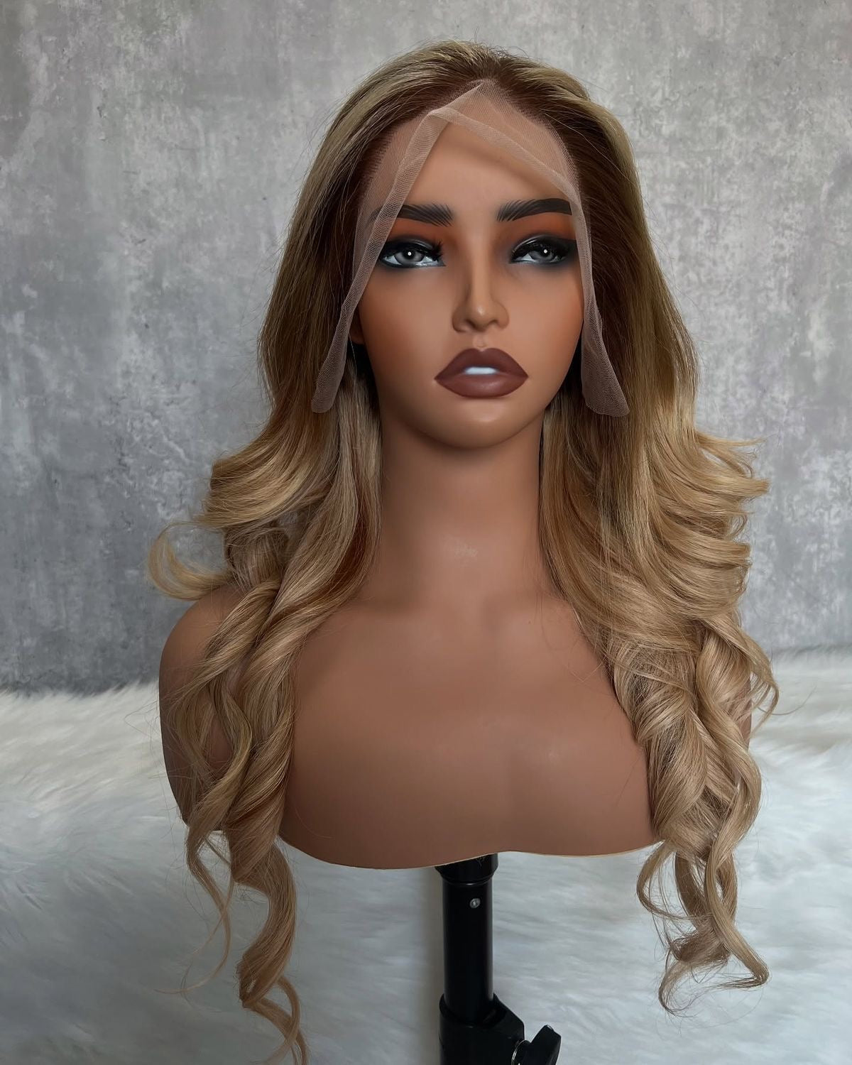 Premium Balayage Lace Front Wig - 100% Human Hair